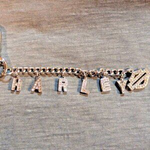 Harley Davidson COLLECTABLE fob belt loop bracelet keychain crystal RARE